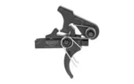Geissele SPER 3 Gun Mil-Spc Pin S3G, black trigger assembly in side view with silver springs