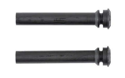 primary-19463 KNS ENHANCED AK TRIGGER/HAMMER PINS two black pins shown horizontally, side view