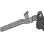 APEX BK AE TRG KIT FOR GLK 43/43X/48 black trigger with silver trigger bar, right-side view