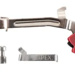 APEX POLY AEK FOR GLOCK GEN 3/4 red trigger with silver trigger bar and small parts