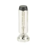 KYNSHOT BUFF 308 SHRTY CLPS STK silver cylindrical buffer with black tip, upright view