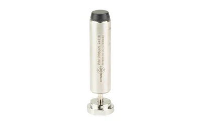 primary-19538 KYNSHOT BUFF 308 STD CLPS STK silver cylindrical buffer with black tip, upright view