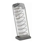 Elite Tactical Systems Group ETS MAG FOR GLK 43X 9MM 10RD CLR clear magazine with visible spring