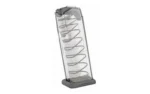 Elite Tactical Systems Group ETS MAG FOR GLK 43X 9MM 10RD CLR clear magazine with visible spring