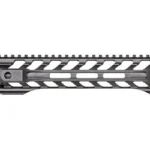 FORTIS NIGHT RAIL 556, black, right-side view with top rail and slotted M-LOK handguard