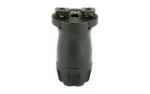 SAMSON M-LOK vertical grip, short black grip in upright front view with mounting hardware