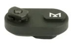 SAMSON M-LOK QD SLING POINT black angled top view with push-button socket and white logo