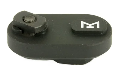 primary-19554 SAMSON M-LOK QD SLING POINT black angled top view with push-button socket and white logo