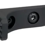 SAMSON M-LOK HAND STOP BLK, black angled side view with textured end and mounting screw