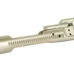 SPIKE'S BCG 5.56 NIB, silver bolt carrier group in angled side view