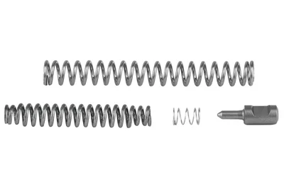 APEX TACT J-FRM DUTY SPRING KIT silver coil springs and metal component, top view