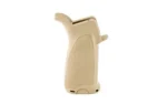 Bravo Company BCM GUNFIGHTER GRIP MOD 3, flat dark earth grip in angled side view