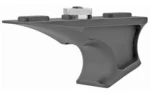 FORTIS SHIFT HANDSTOP BLK, black side view with curved grip and mounting hardware