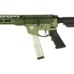 Freedom Ordnance FRD ORD FX9 SBA3 olive drab side view with black brace and clear magazine