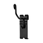 GSS GRIDWALL GUN CRADLES 10PK black metal cradle, front angled view with hooked top