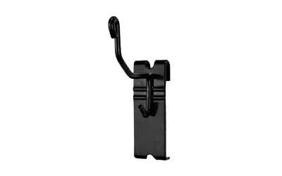 primary-19748 GSS GRIDWALL GUN CRADLES 10PK black metal cradle, front angled view with hooked top