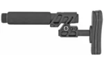 ODIN ZULU ADJ STK W/PSTL BUFF BLACK black adjustable stock and padded buffer, right-side view