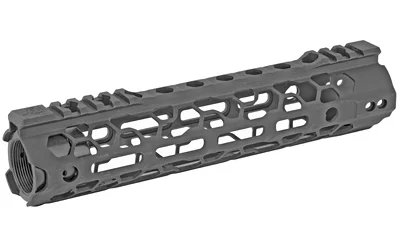 ODIN 9.5" MLOK O2 LITE FOREND, gray angled side view with open slots and top rail