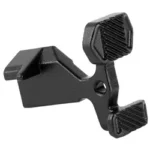 ODIN OVERSIZE BOLT CATCH, black angled view with two textured oversized paddles