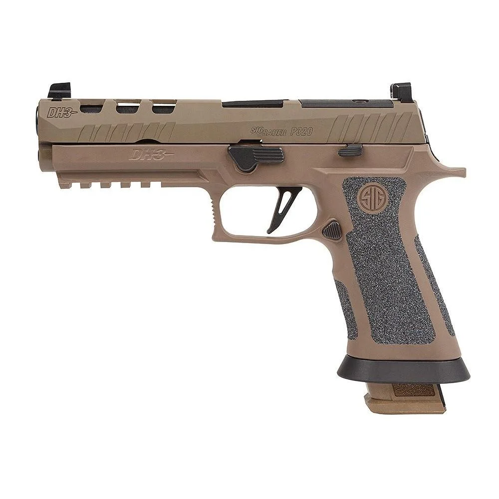 primary-1983 Sig Sauer P320 XFive DH3 Handgun 9mm 21rd Magazines (3) 5" Barrel Coyote Tan
