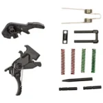 Hiperfire HF HIPERTOUCH GENESIS AR15 TRIG ASSE, black trigger parts with springs and pins
