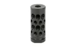Hiperfire HF HIPERCOMP 762NATO GEN 2 5/8X24, black angled view with circular ports