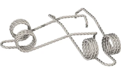 primary-19874 Hiperfire HF AK4/AK74 Braided Main Spring silver braided wire springs laid flat