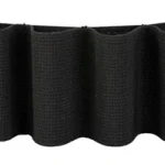 Sticky SPR Shotgun Ammo Holder, black front view with five elastic loops