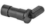 TPS AR-15 Safety Selector, black selector with ridged lever in angled side view