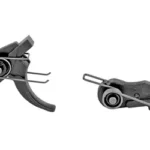 TPS ARMS AR-15 ENHANCED TRIGGER black trigger assembly shown from two side angles
