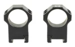 STEINER H SERIES LTWT RING 30MM HI, two black scope rings in front view