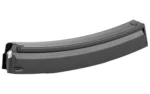 Zenith ZF-5 9MM 30RD Black magazine, long curved body in side view