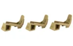 Magpod 3PK for Gen3 PMAGS Tan, three tan magazine base supports in side view