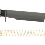 Luth-AR Carbine Buffer Tube Assembly, gray tube with separate gold-tone spring and buffer