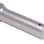 Luth-AR LUTH AR HEAVY CAR BUFFER ASSEMBLY, angled view of silver cylindrical buffer