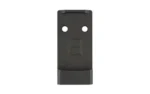 Calculated Kinetics CK CANIK METE/TTI TO K/RMSC DT PLATE black plate with two holes, top view