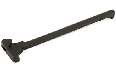 Luth-AR LUTH AR 308 Charging Handle, black angled top view with T-shaped latch