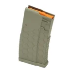 MAG HEXMAG 7.62 20RD FDE, flat dark earth textured magazine with orange follower