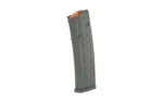 MAG HEXMAG SERIES 2 5.56 30RD GRAY gray angled side view with textured panels and orange follower