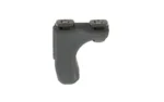 Die Free Co Full Stop M-LOK Finger/Hand/Barricade Stop Black front view with two mounting screws