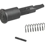 Luth-AR LUTH AR Forward Assist Assembly, black assist components with spring and pin, angled view