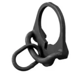 Magpul ASAP Sling Plate black, angled view with oval plate and linked sling loop