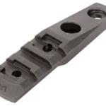 MAGPUL M-LOK POLY RAIL/LIGHT MNT black mount, angled top view with rail slots and two holes