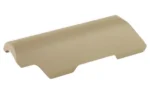 Magpul Cheek Riser MOE/CTR .50 FDE, tan riser shown from the side with curved top