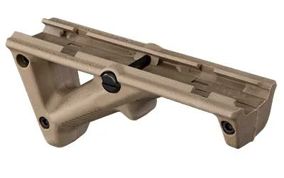 primary-20182 MAGPUL AFG2 angled foregrip in flat dark earth, three-quarter view with rail mount visible