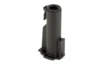 MAGPUL MIAD/MOE STOR CORE CR123A, black upright view with cylindrical battery compartment