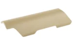 MAGPUL CHEEK RISER .25 FDE, tan side view with curved top and mounting edges