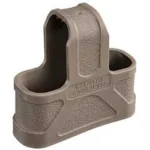 MAGPUL ORIG MAG ASSIST 5.56 FDE, tan polymer magazine assist in angled view