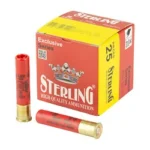 STERLING EXCLUSIVE 410 2.5 #8 25/500, red and yellow box with two red shells