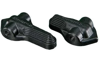 primary-20236 MAGPUL SSG SCAR Selector Set, two black textured selector levers in angled views